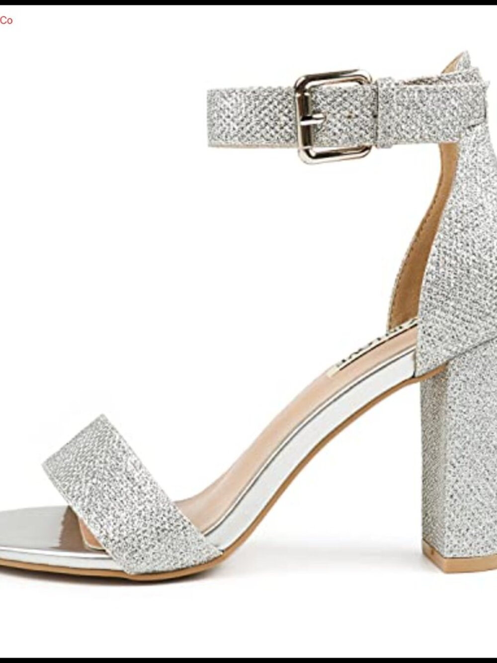 JOY IN LOVE Womens 3.5" Block Heel Ankle Strap Sandals
